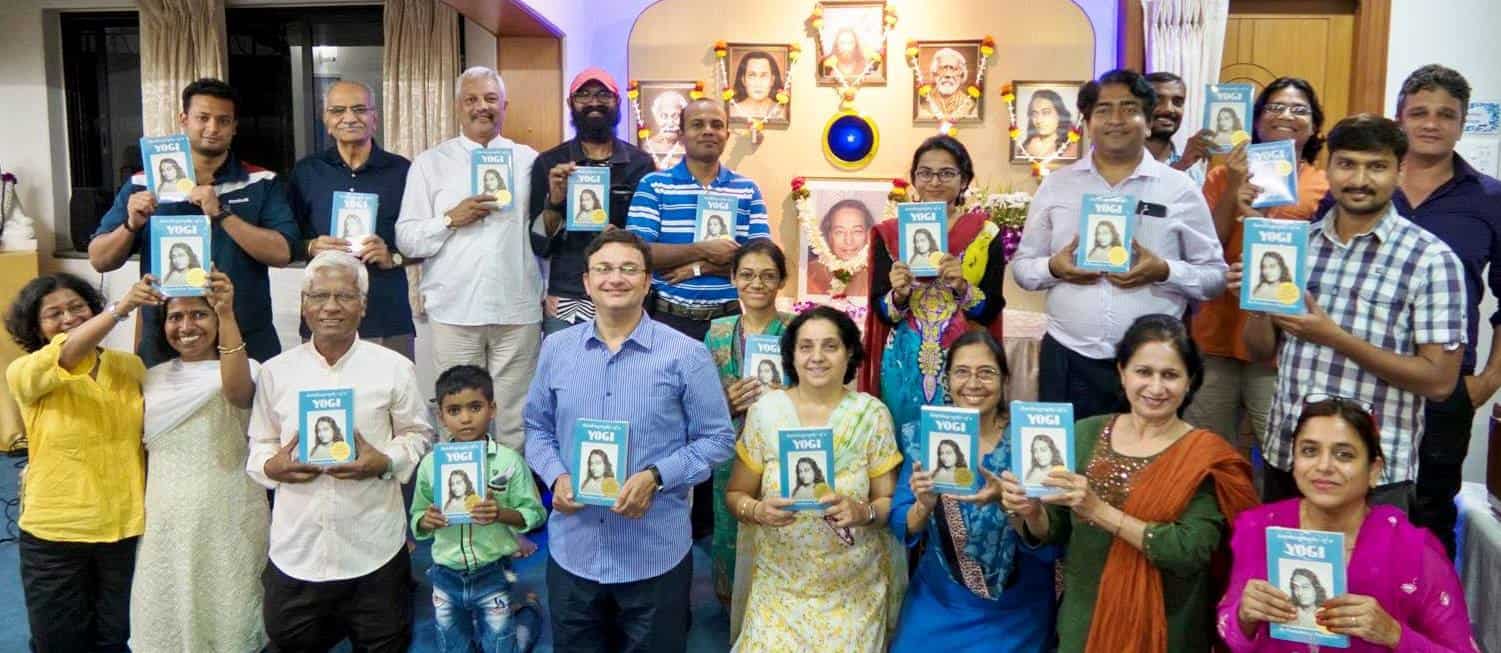 Group Photo with Autobiography of a Yogi